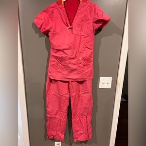 Med Couture pink scrubs